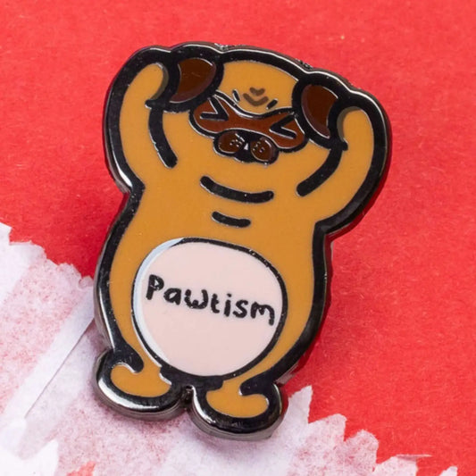 Pawtism Spectrum Disorder Enamel Pin
