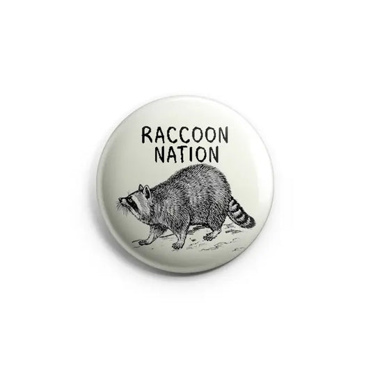 Raccoon Nation Button