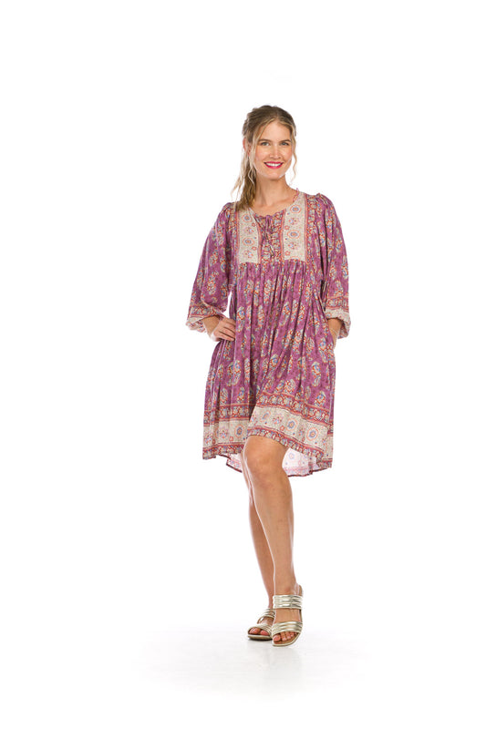 Floral Border Print Dress