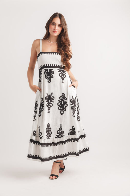 Printed Sleeveless Dress