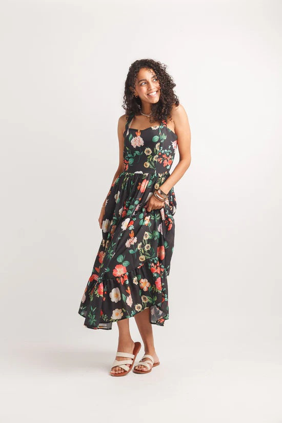 Tiered Floral Dress