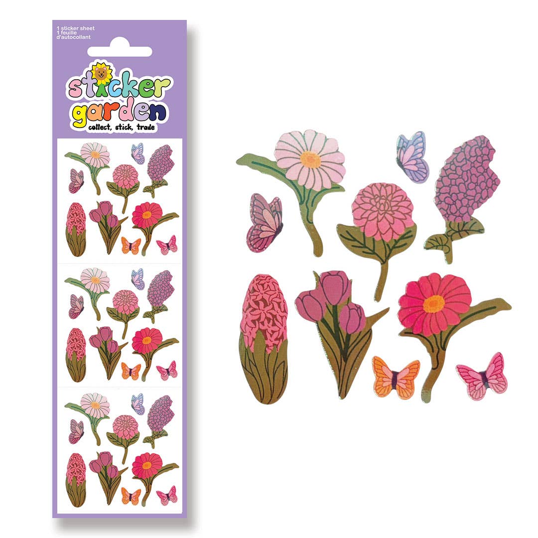 PEARL SPRING FLOWERS STICKER SHEET