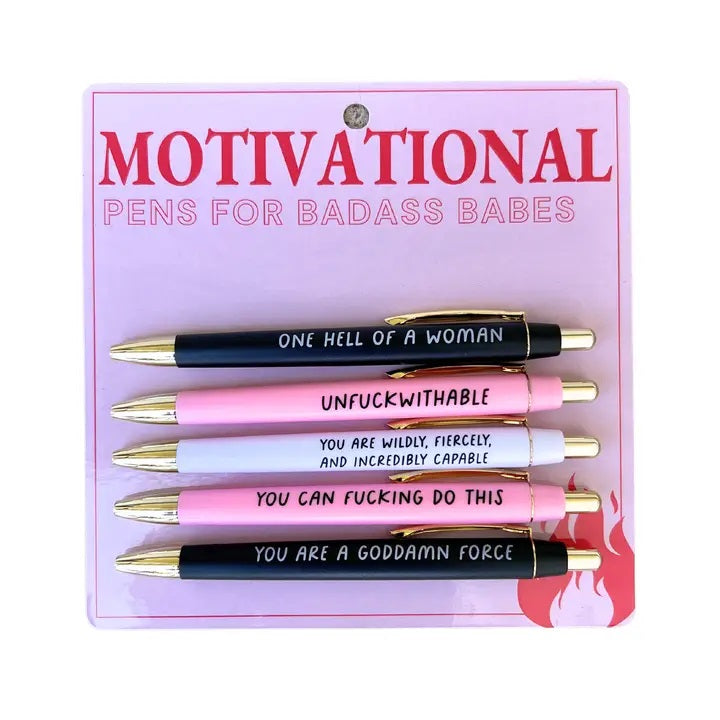 Motivational Pens For Badass Babes Set