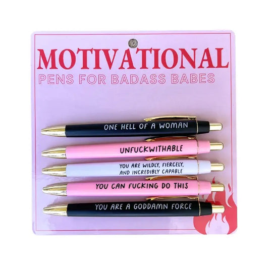 Motivational Pens For Badass Babes Set