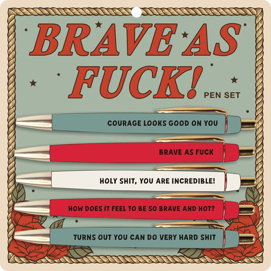 Brave As Fuck! Pen Set