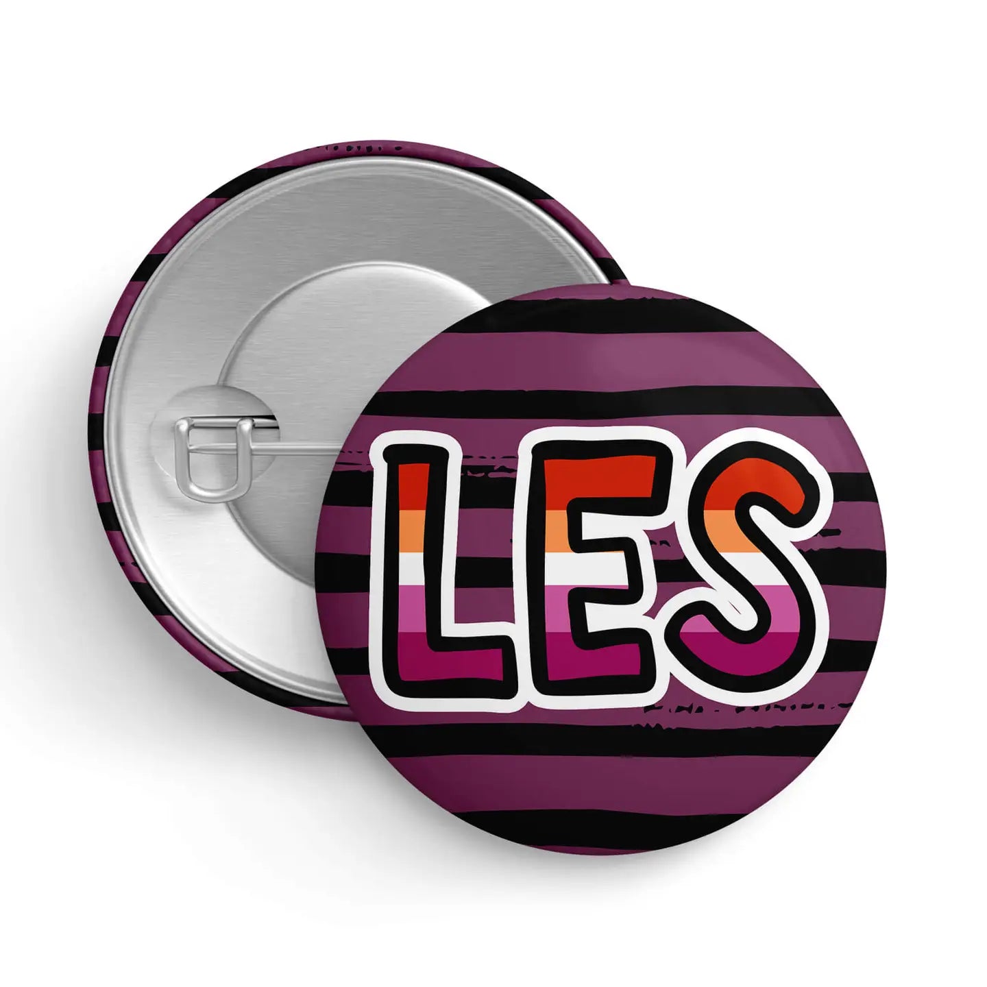 Les Lesbian 1.25" LGBTQ+ Button Pin