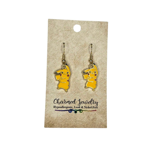 Dancing Pikachu Earrings