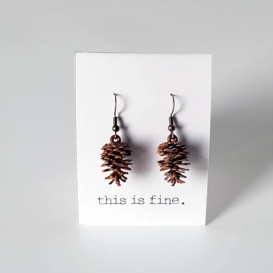 Pine Cone Earrings