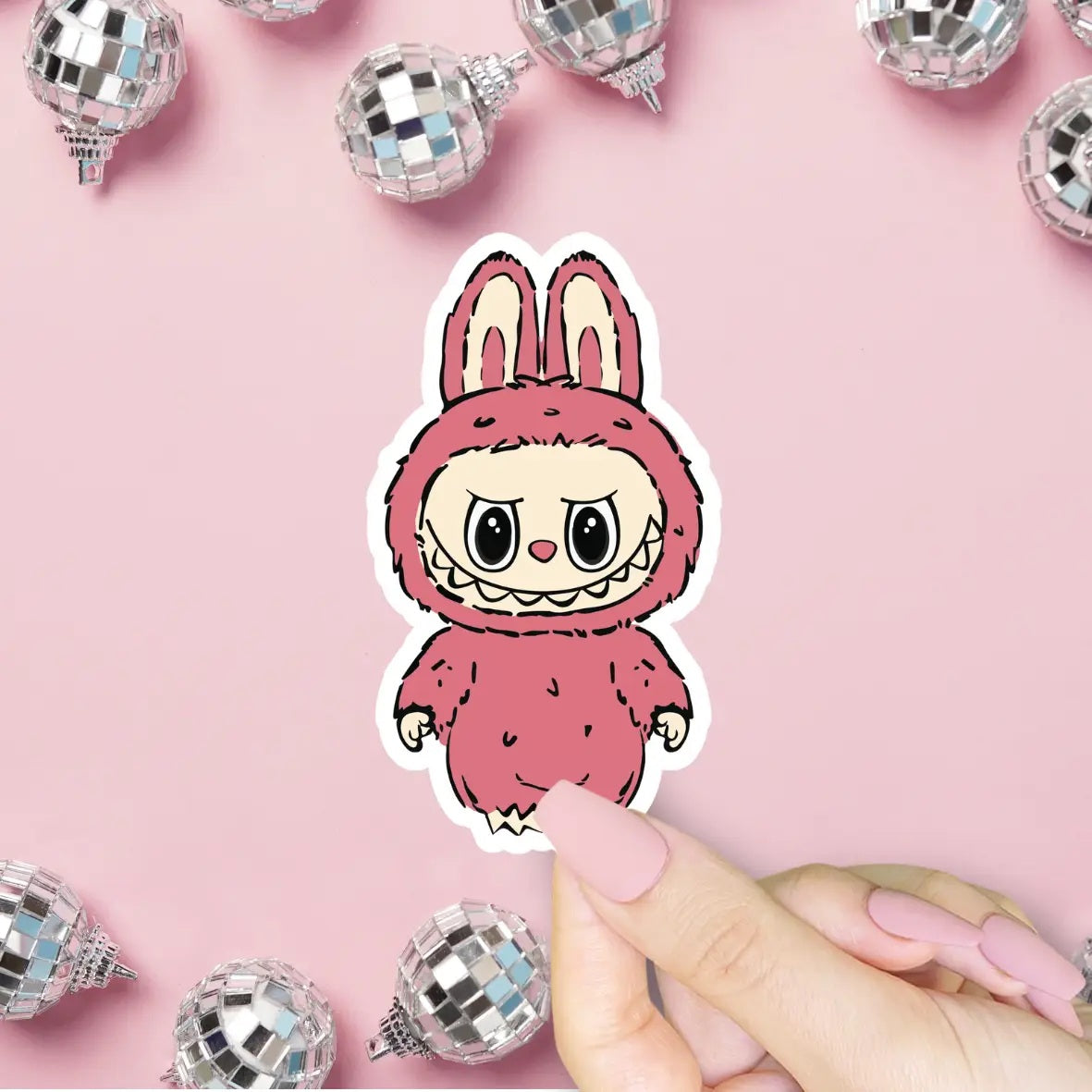 Pink Monster Sticker