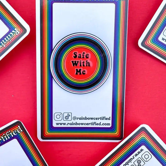 Safe With Me Pin