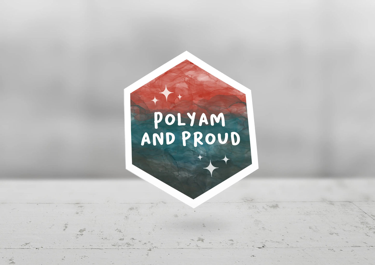 POLYAM AND PROUD STICKER
