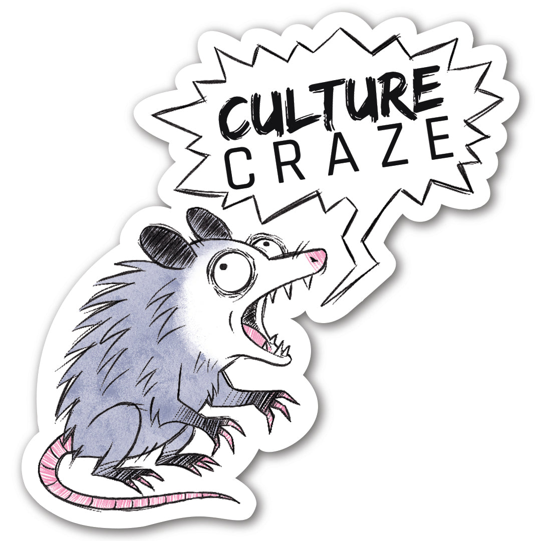 Possum Culture Craze Sticker