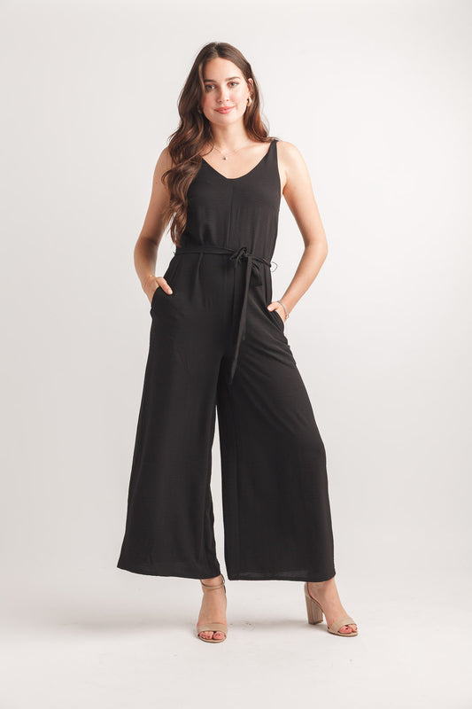 V-Neck WideLeg Jumpsuit