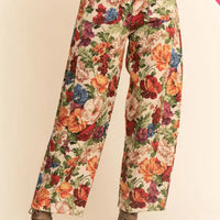 Flower Mesh Cargo Joggers