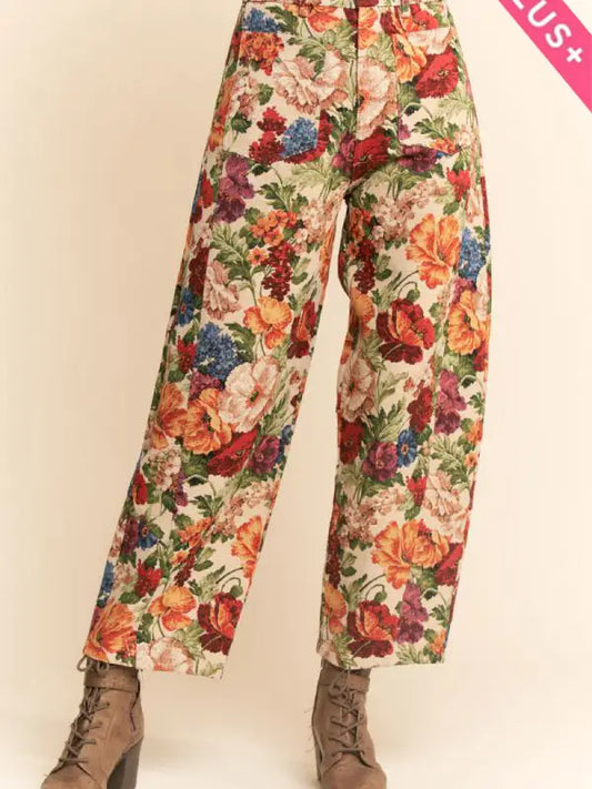 Flower Mesh Cargo Joggers