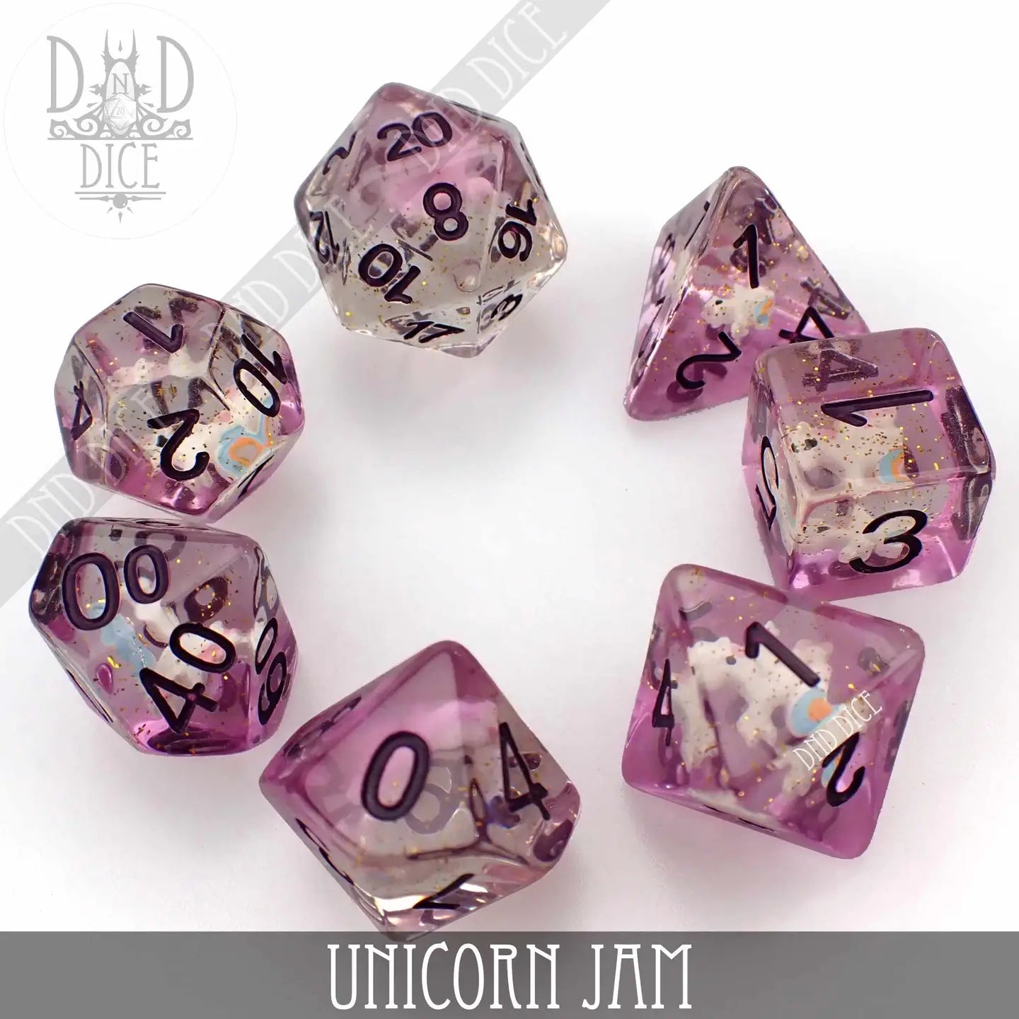 Unicorn Jam 7 Dice Set