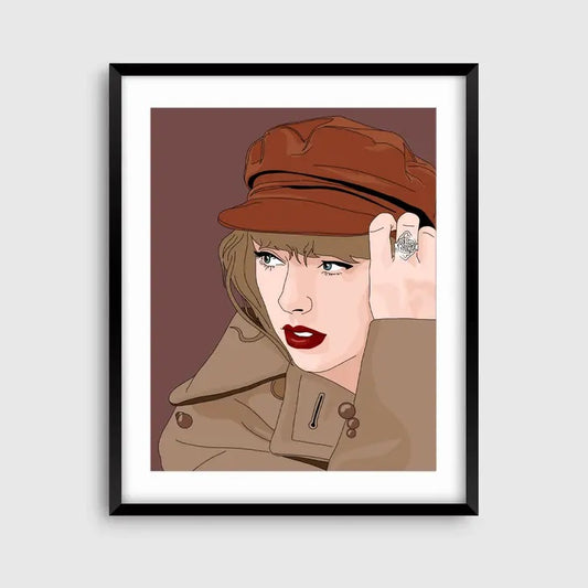 Taylor Swift Rouge Impression d’art