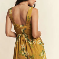 Plus Floral Printed Ruffle Detail Jumpsuit