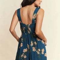 Plus Floral Printed Ruffle Detail Jumpsuit