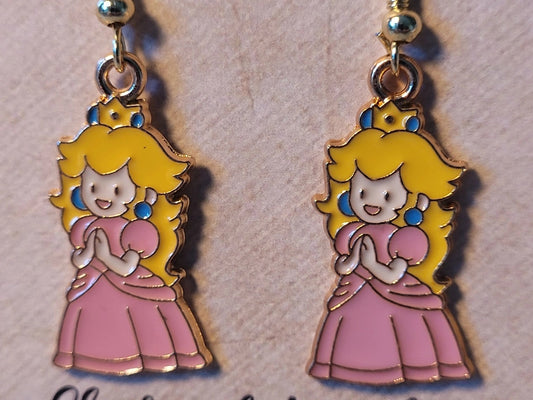 Princess Peach Earrings