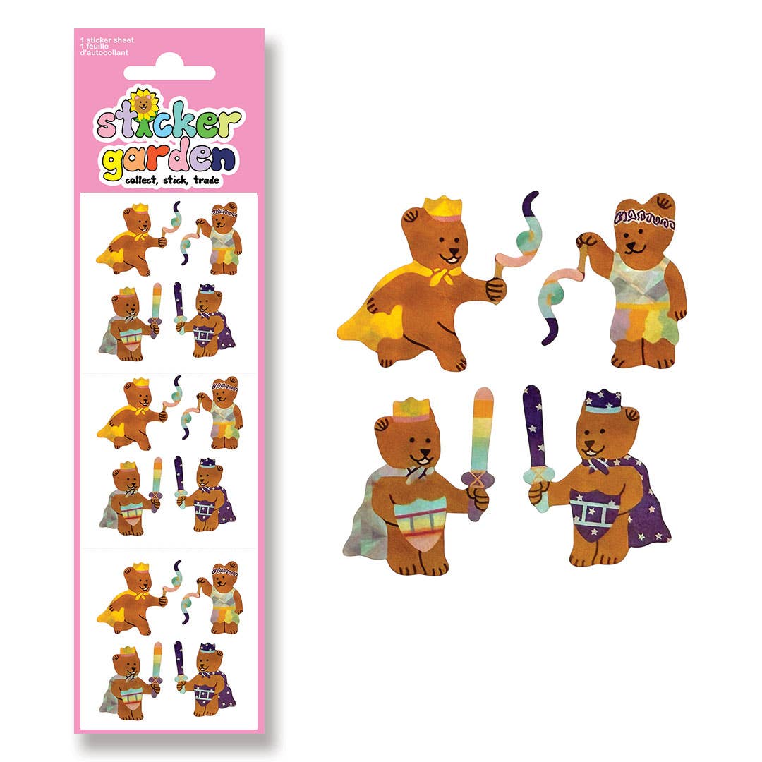PRISM SILK BEARS STICKER SHEET