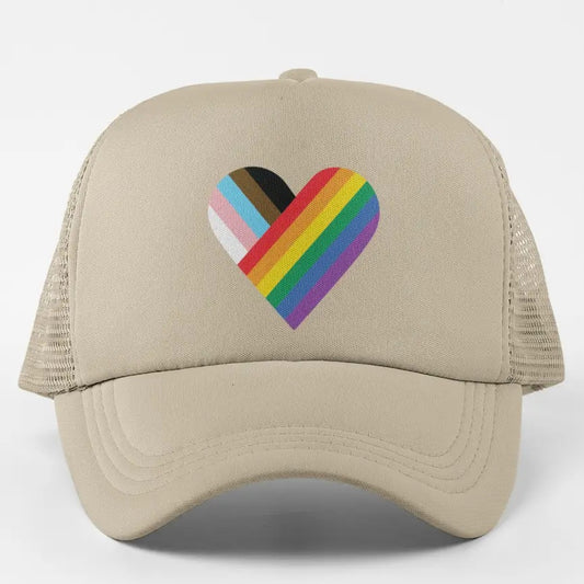 Progress Flag Heart Cap