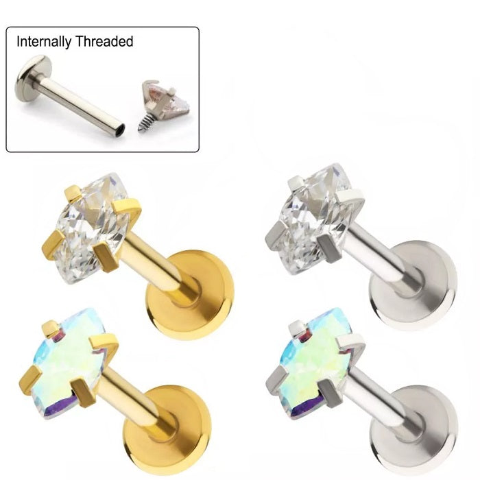 Labret Marquise à Broches 16g