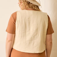Embroidered Vest Plus Size