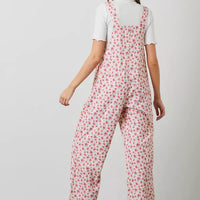 Printed Corduroy Overalls