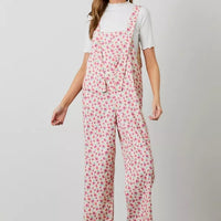Printed Corduroy Overalls