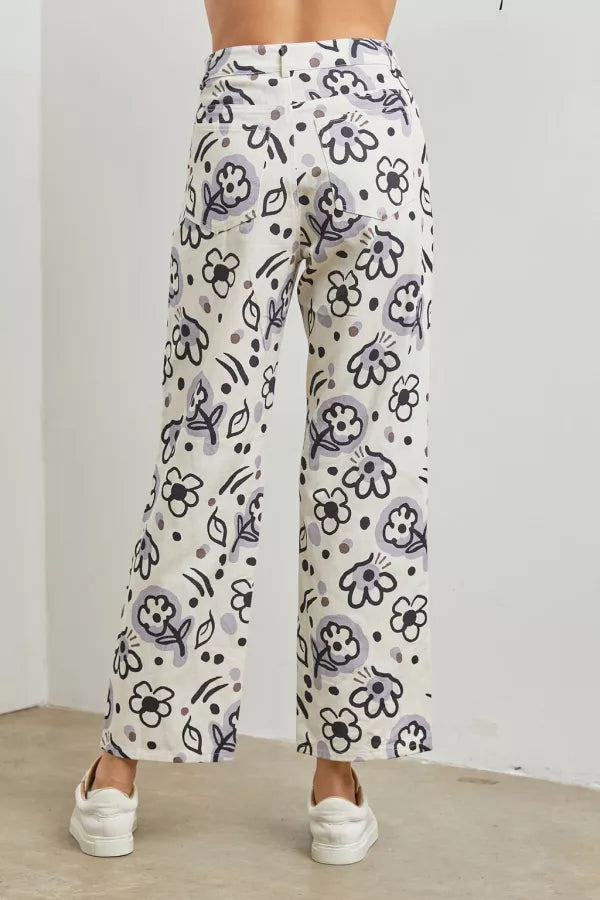 Floral Print Pants
