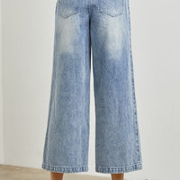 Fade Wash Denim Pants