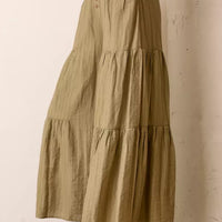 High Waist Tiered Wide Leg Pant