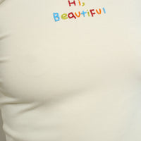 Hi Beautiful Beaded Tee