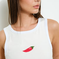 Chili Beaded Tank Top