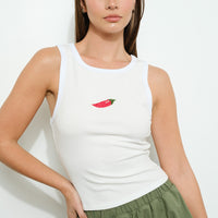 Chili Beaded Tank Top
