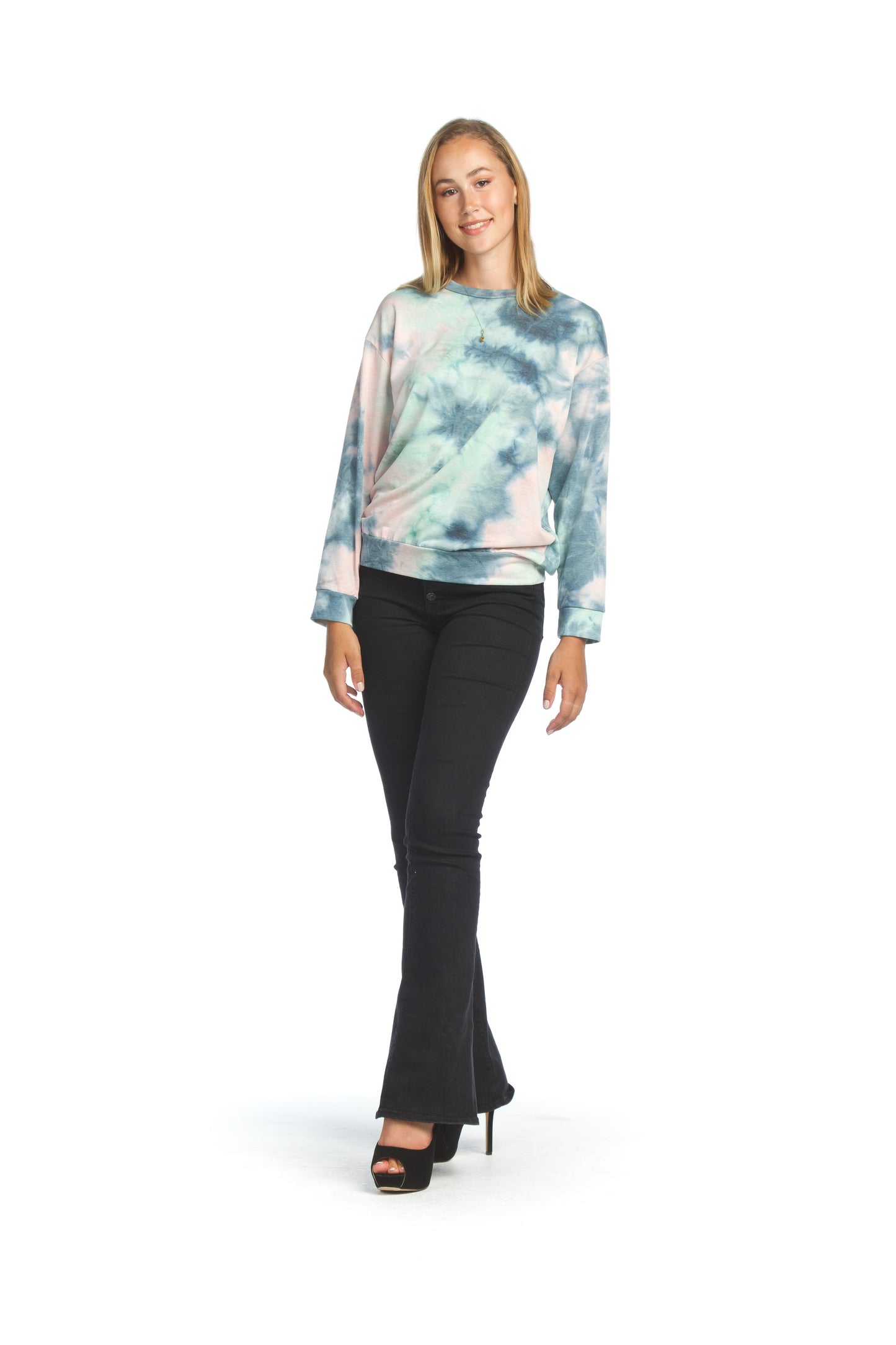 Tie Dye Banded Sweter