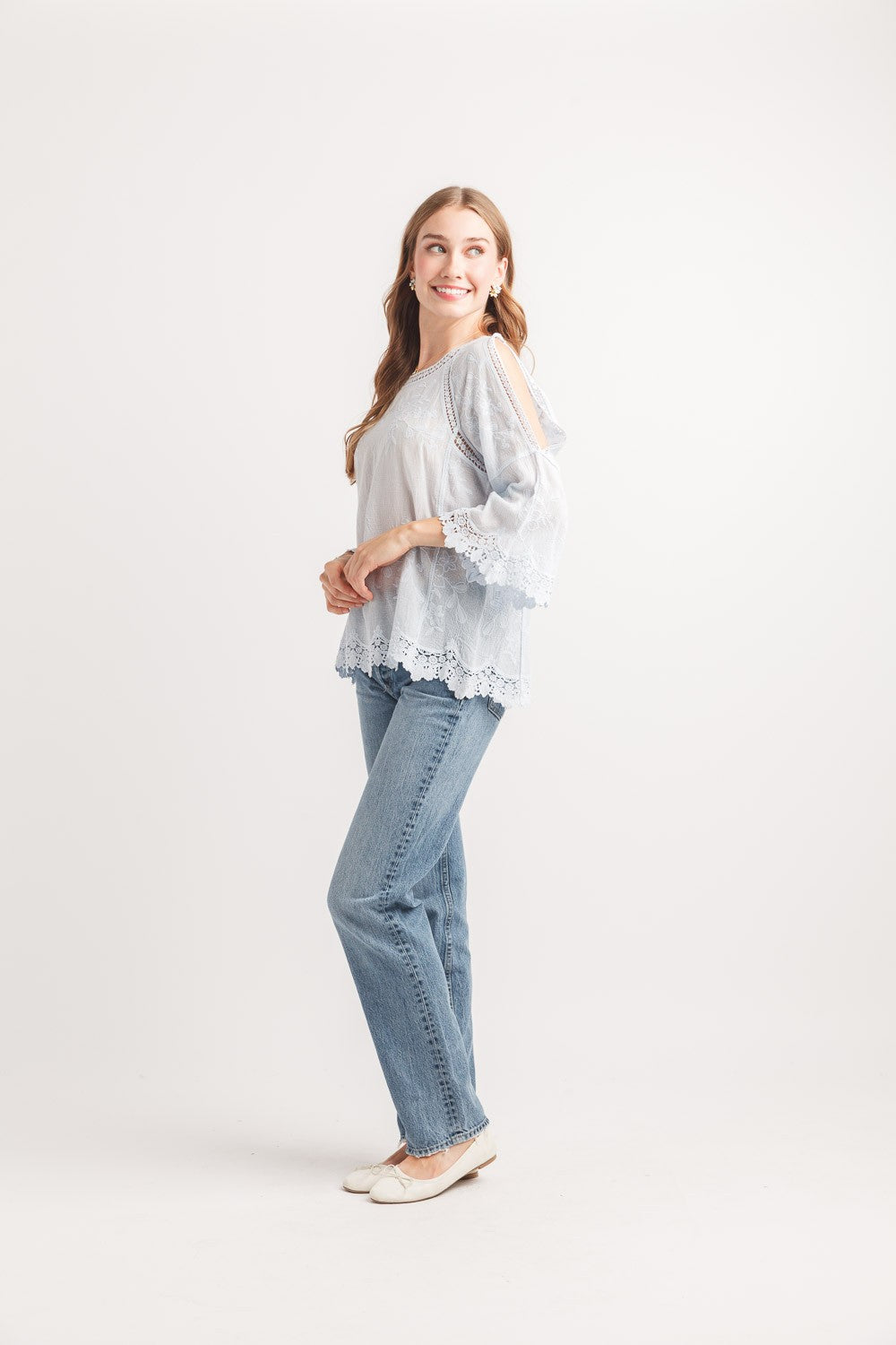 Split Sleeve Blouse