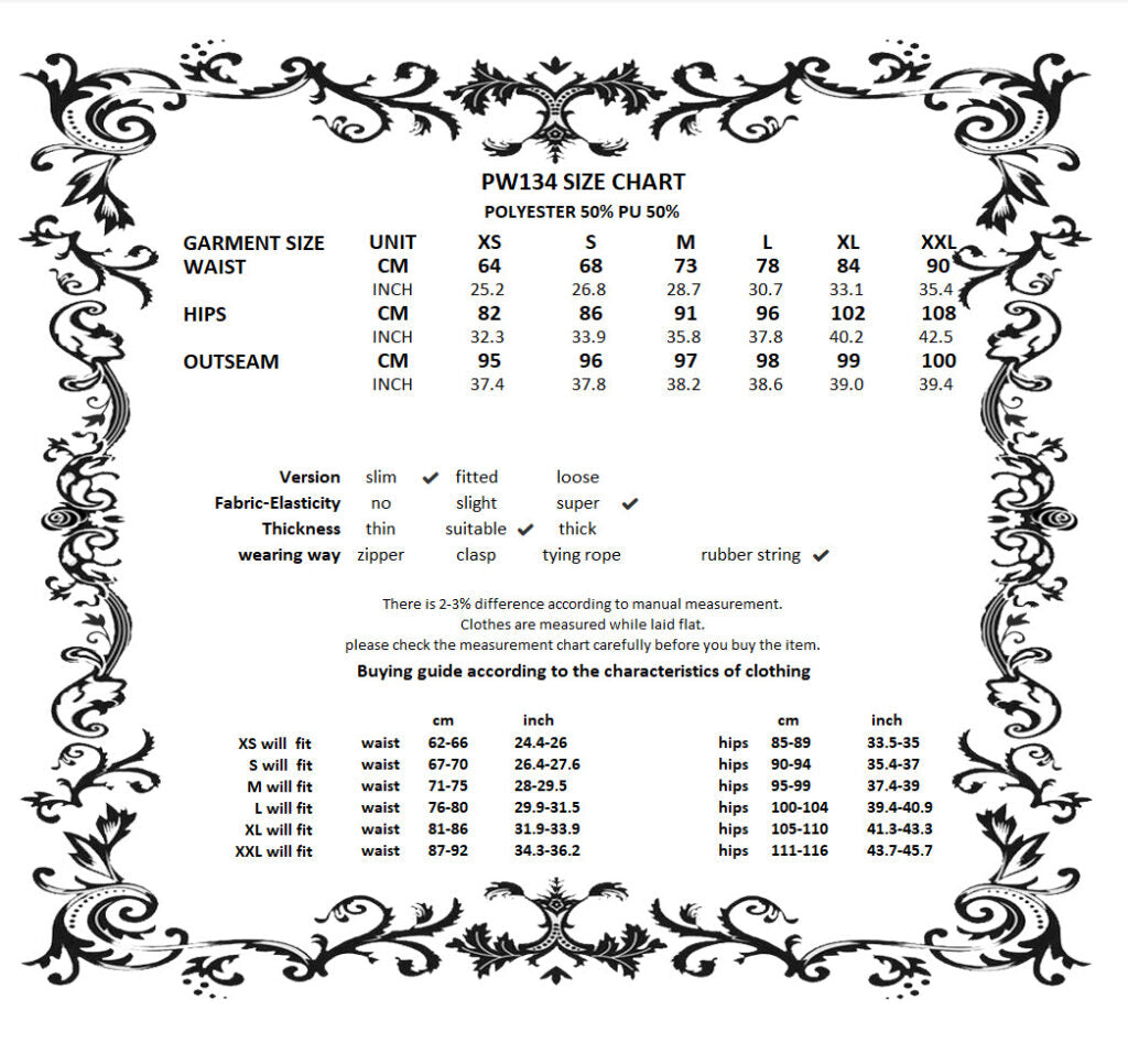 Black PU Leather Armor Knight Leggings