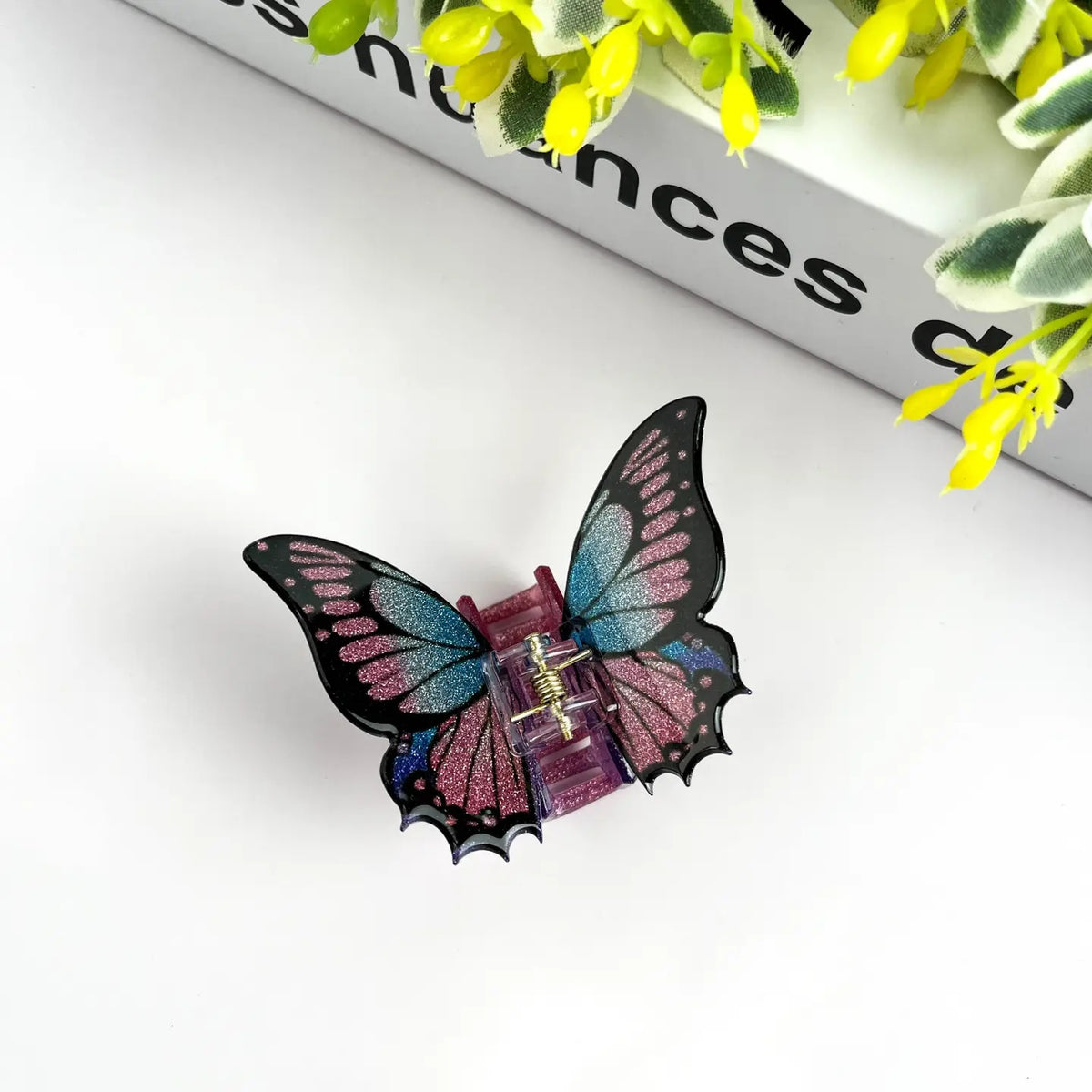 Glitter Butterfly Hair Clip