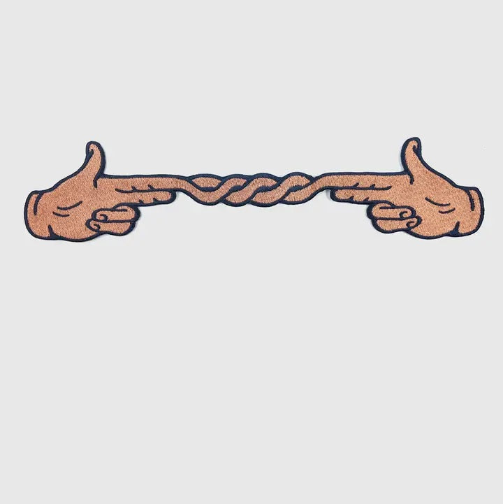 Fingers Crossed Medium Back Patch