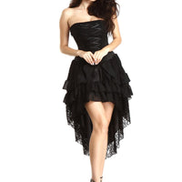 Gothic Lace Bustier Dress