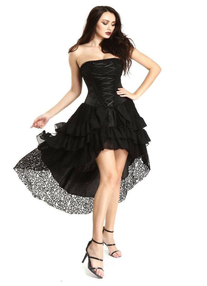 Gothic Lace Bustier Dress