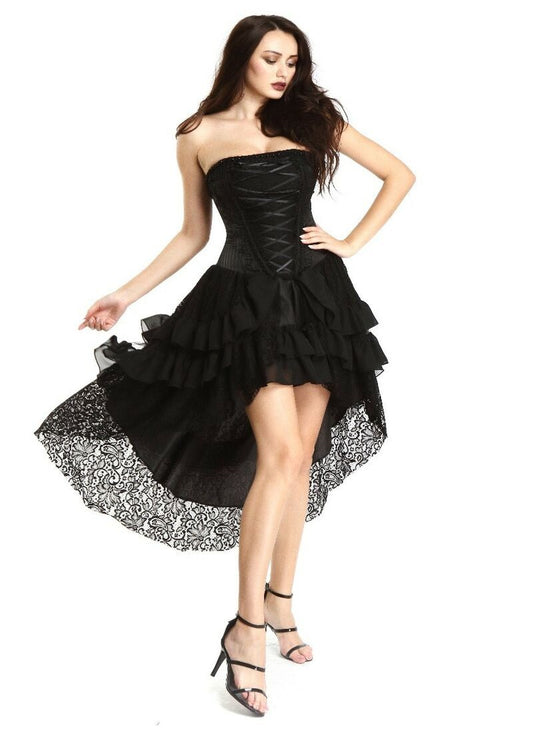 Gothic Lace Bustier Dress