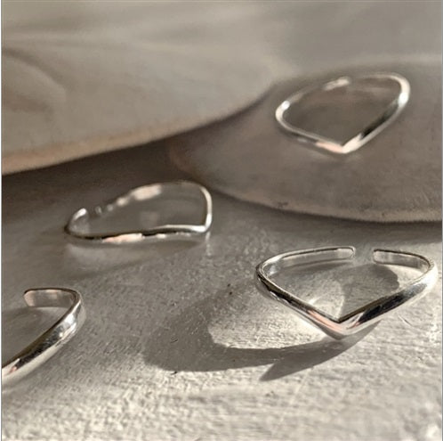 Patton Chevron Sterling Silver Toe Ring