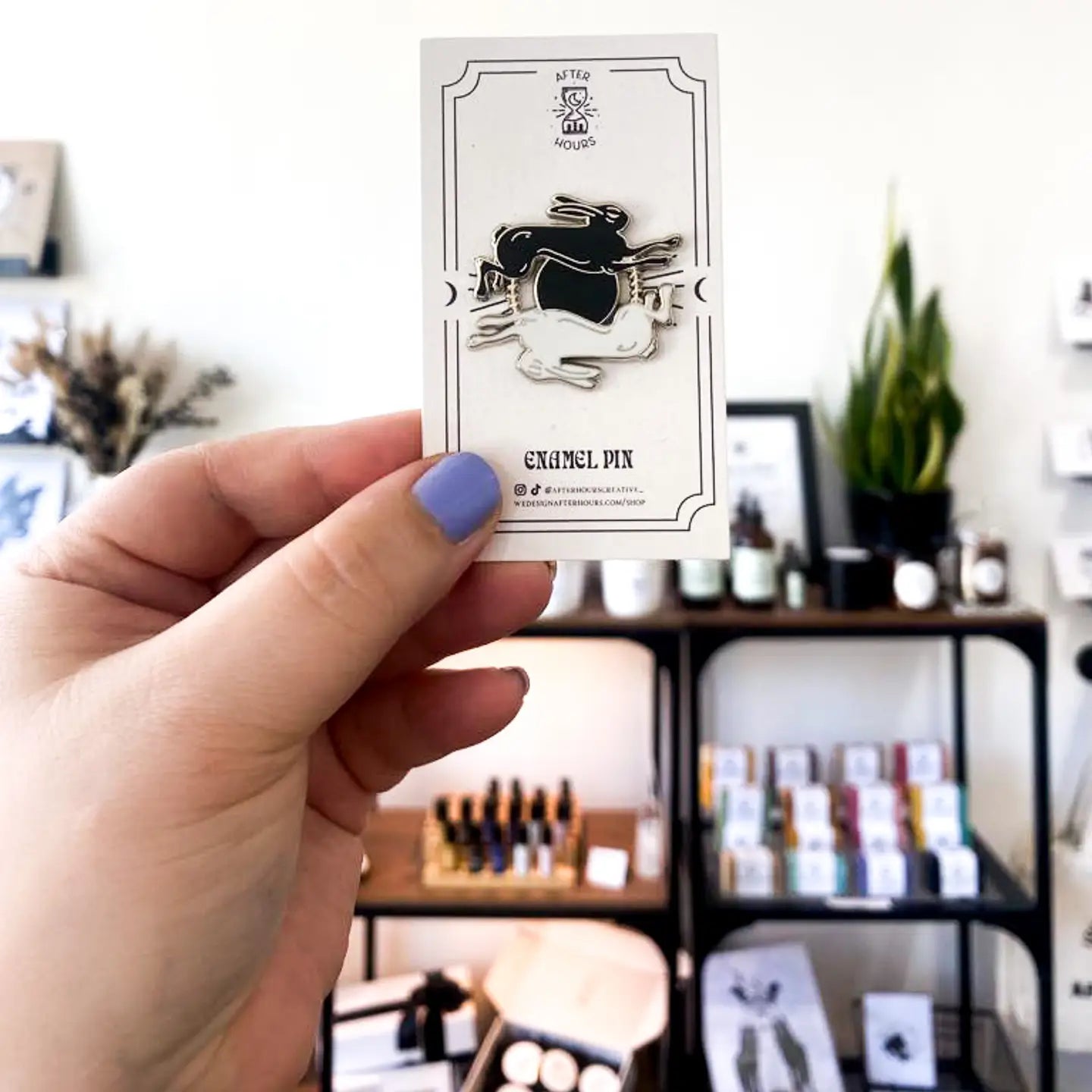 Rabbits Hard Enamel Pin