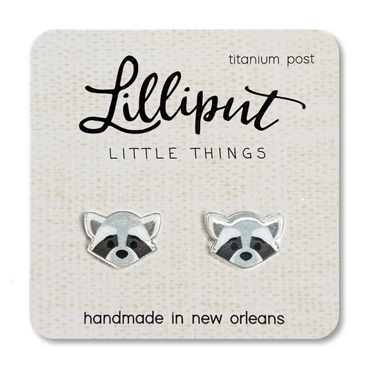 Raccoon Earrings