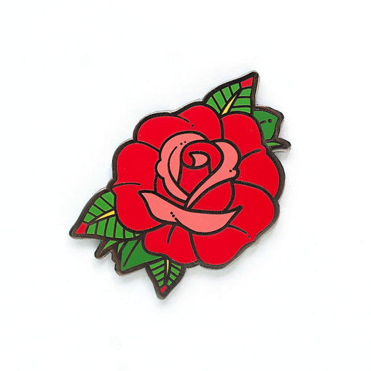 Red Rose Pin