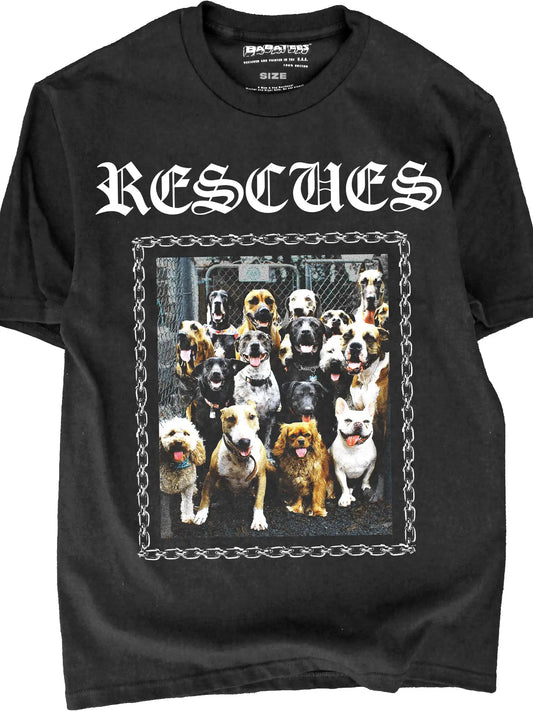 Rescue Dogs Tshirt 90s Hip Hop Thug Style