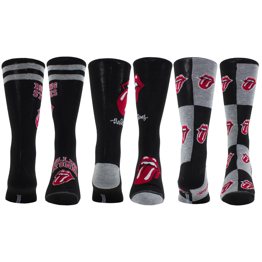 The Rolling Stones Guitar Tin Crew Socks